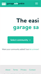 Mobile Screenshot of garagesalejunkie.ca